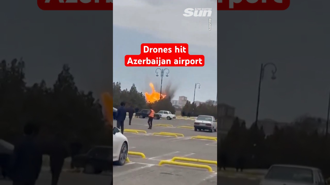 Iranian drones explode at Azerbaijan airport