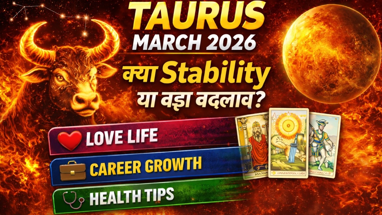 ♉ Taurus March 2026 – Kya Stability Ya Bada Change? Love, Career & Money Prediction | Vrishabh Rashi