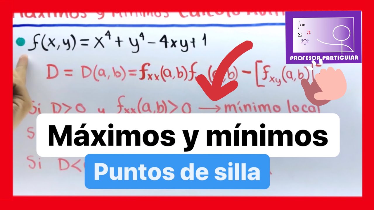 ✅MáXIMOS y MÍNIMOS en CÁLCULO MULTIVARIABLE| NO MÁS REPROBAR💯| CáLCULO MULTIVARIABLE