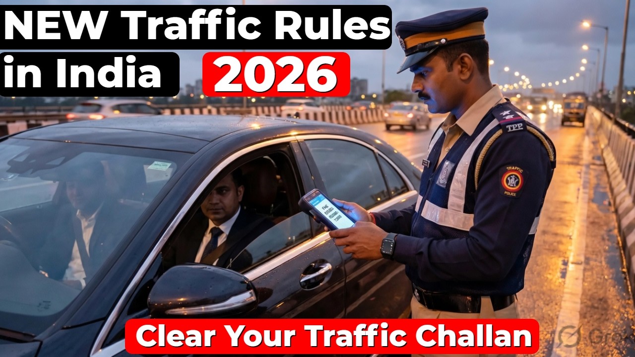 New Traffic Rule Challan/Fine on Bike & Car 2026😰| Update on New Rule