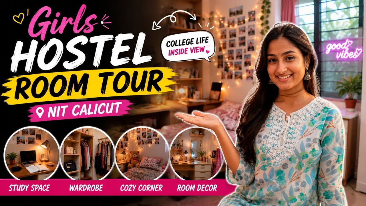 Girls Hostel Room Tour | NIT Calicut | College Life Inside View 🏠✨