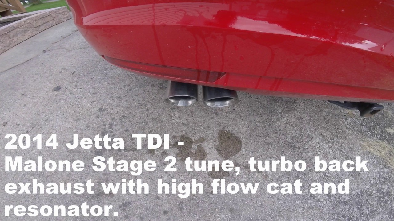 2014 Jetta TDI Stock exhaust VS Rawtek exhaust.