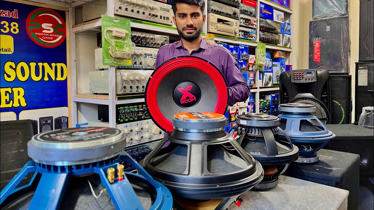 15inch 12inch Professional speakers//JBL XBoom Peavy BM P Audio Speakers// 300W //Pakistansound