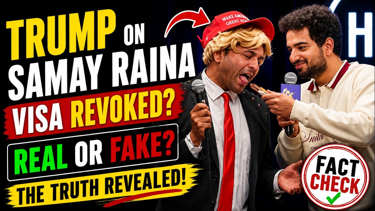Trump on Samay Raina Real or Fake | Did Donald Trump Ban Samay Raina From The US | Trump Ban Samay