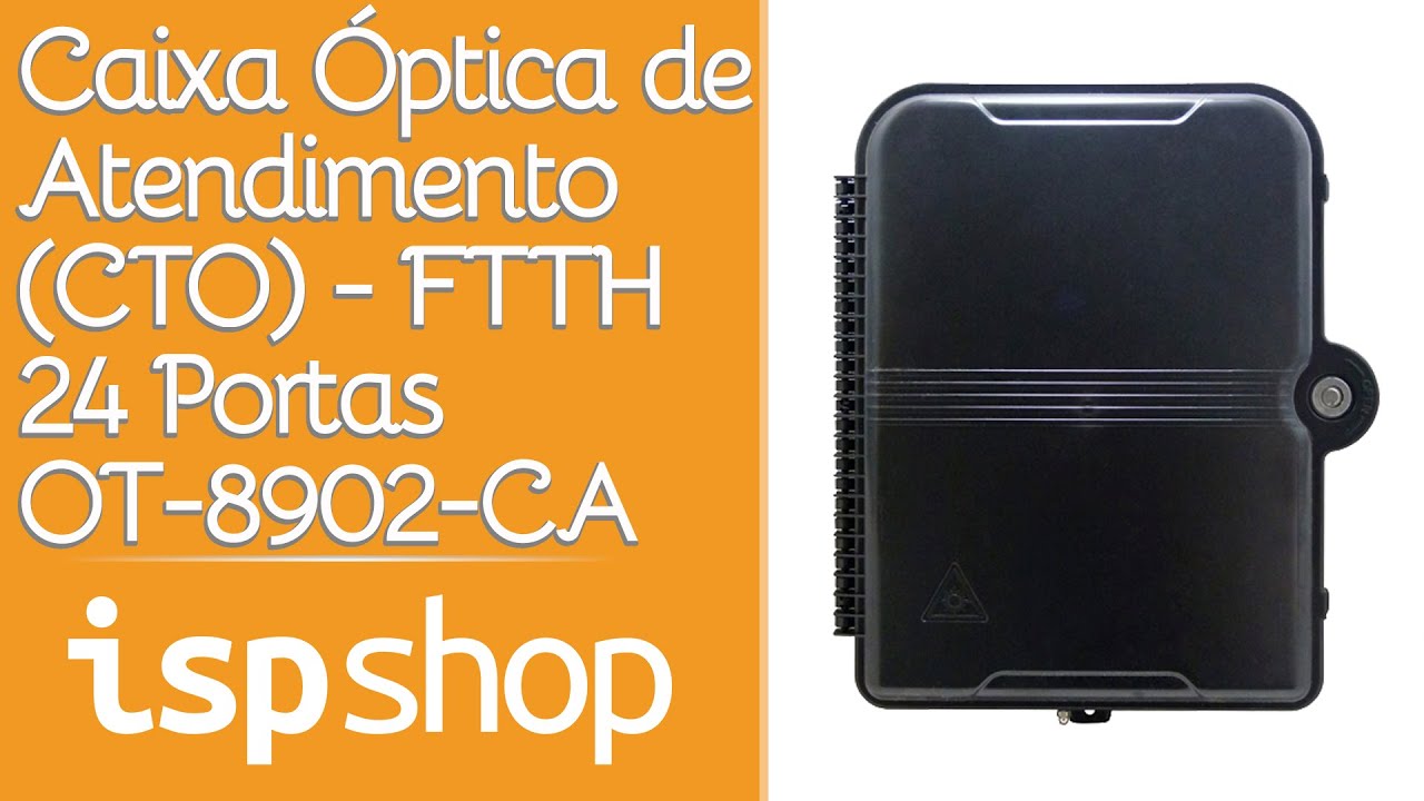 Caixa de Atendimento ( CTO ) - FTTH 24 Portas - ISPSHOP
