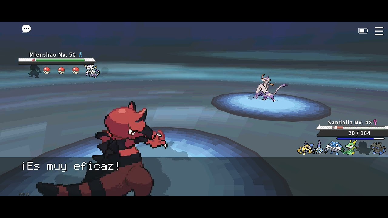PokeMMO - Teselia Pokémon League - sufriendo contra el alto mando y el campeón N , casi pierdo XD