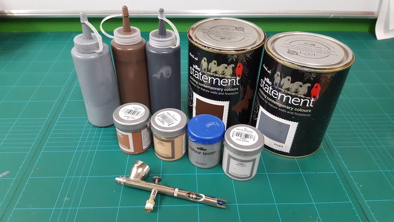 A guide to airbrushing with house paint for terrain builders