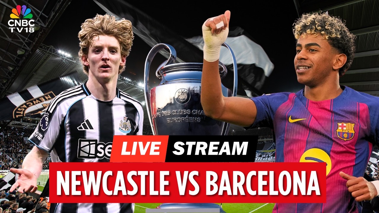 LIVE: Newcastle United Vs Barcelona in Champions League | Newcastle, Barcelona Playing 11 | N18G
