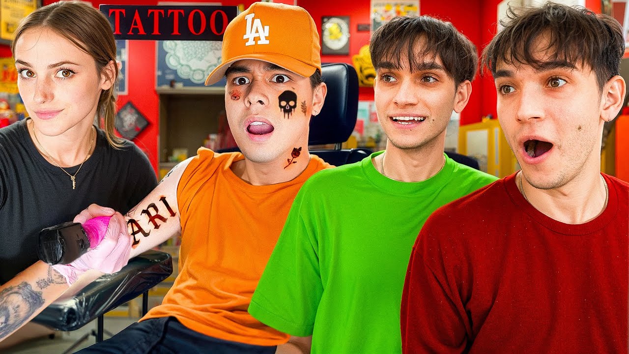 Lucas And Marcus React to My Girlfriend Tattooing Me!