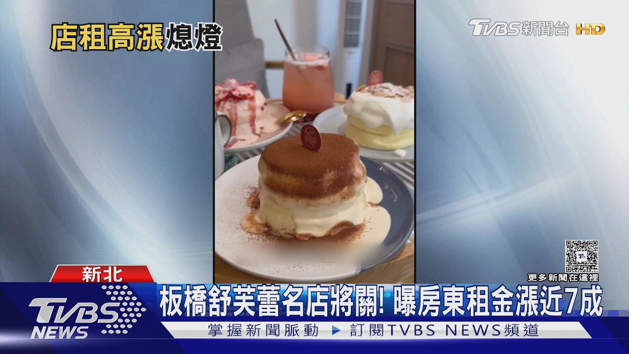 漲太兇! 鄰板橋新埔站　CP值舒芙蕾「店租漲近7成」被迫關｜TVBS新聞 @TVBSNEWS01