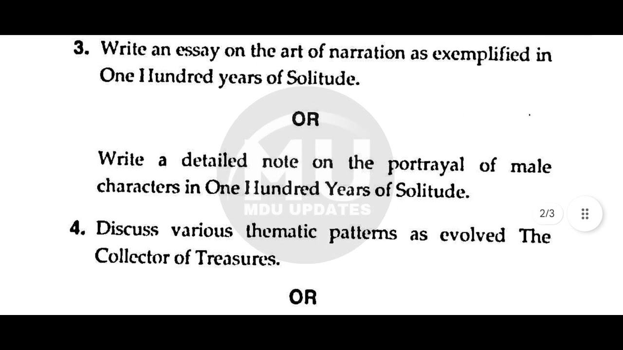 Mdu MA English 2nd sem NEP-2020 Postcolonial Literature que paper 2026 | ma 2nd sem que paper 2026