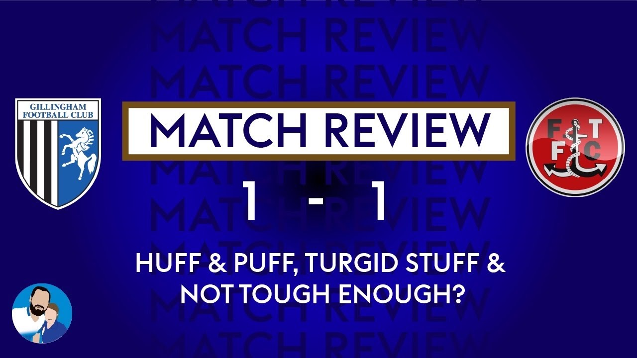 HUFF & PUFF, TURGID STUFF & NOT TOUGH ENOUGH: Gills 1-1 Fleetwood Town, 08-03-26