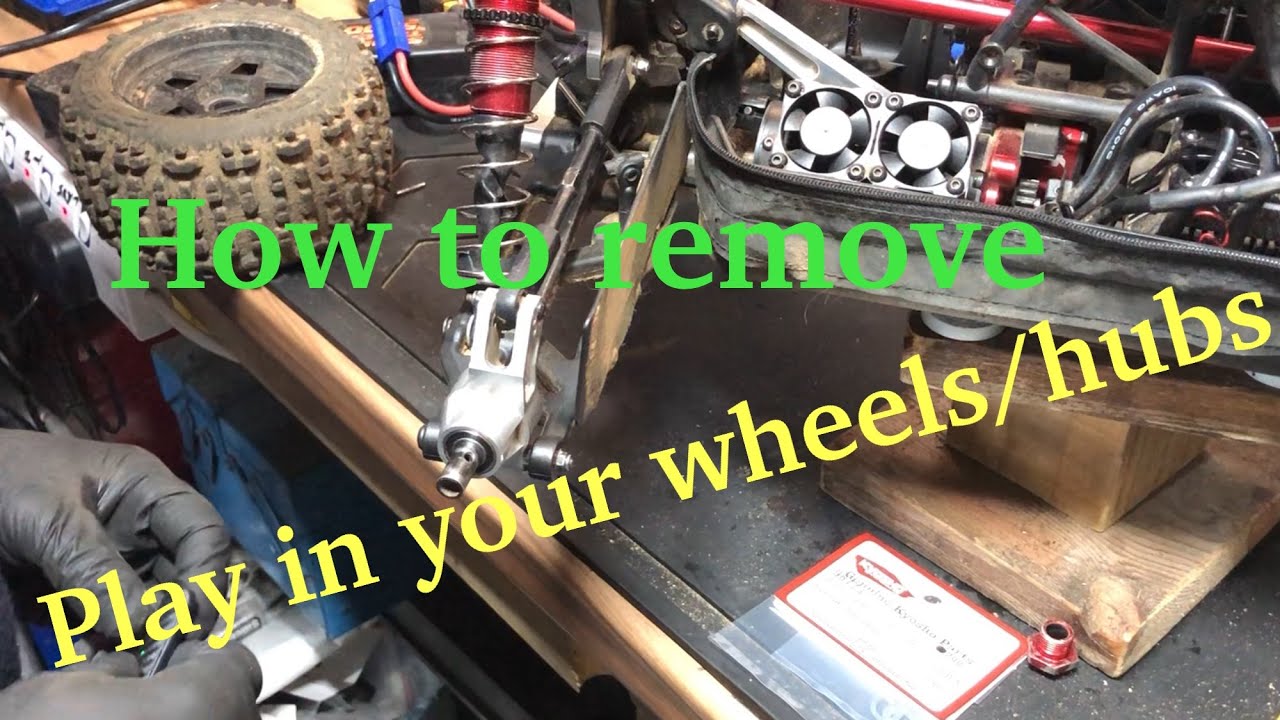 How to remove play in your arrma wheels/hubs