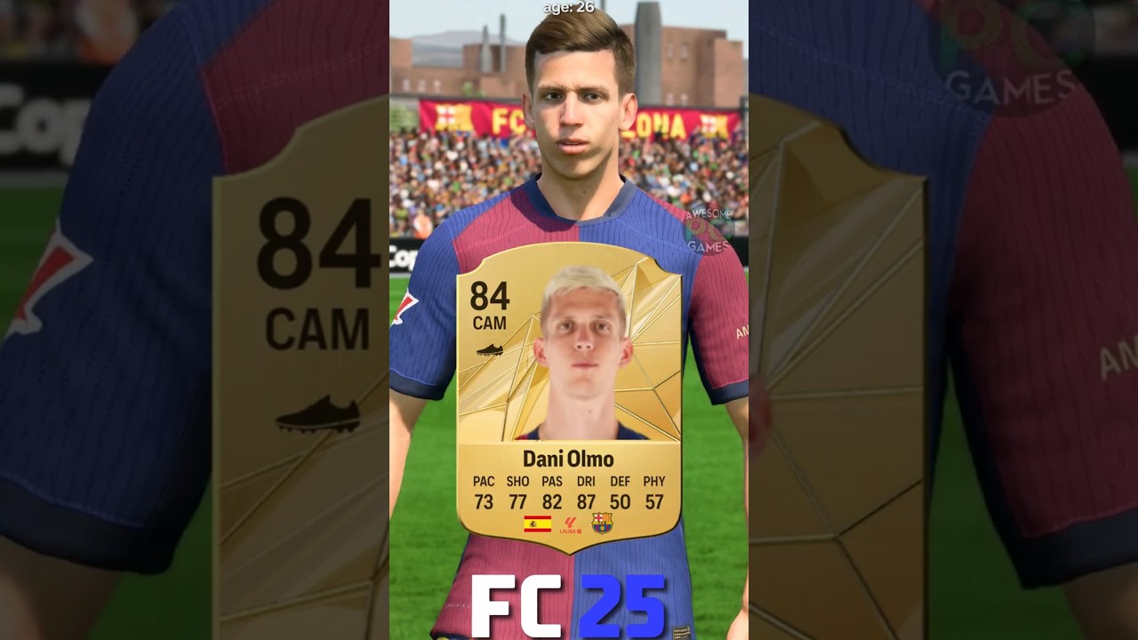 🇪🇸 DANI OLMO fifa evolution (19-25) #eafc25 #fc25 #fifa #olmo #daniolmo #barcelona