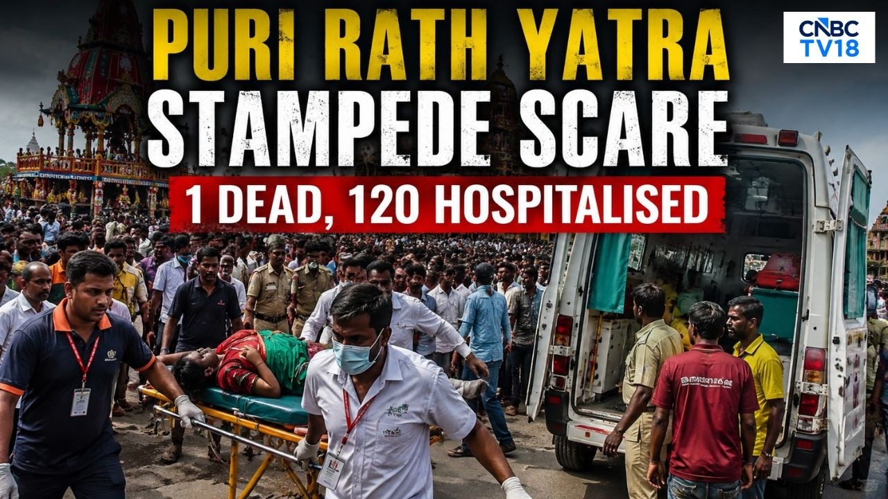 Puri Rath Yatra Stampede Scare | 1 Dead, Over 120 Devotees Hospitalised Due To Suffocation | N18V
