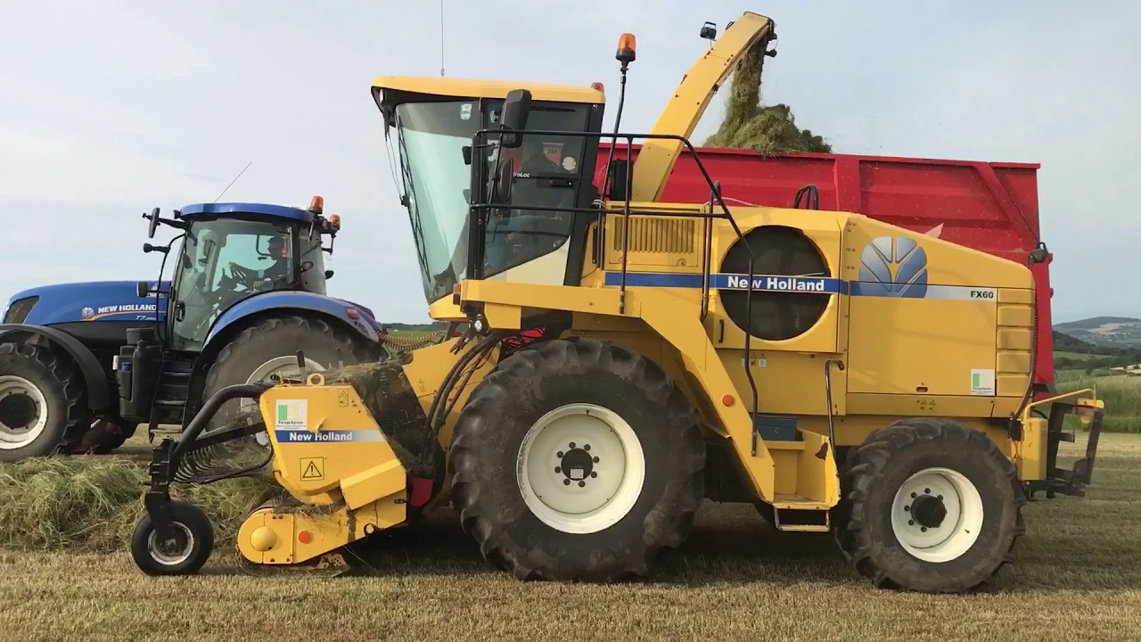 Newholland FX60 Silage 2017 Heavy Crop First Cuts!!!