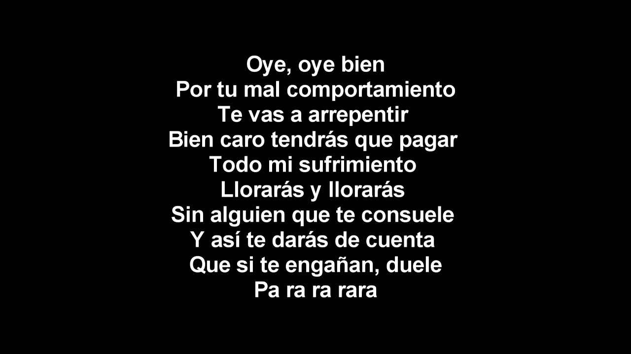 Oscar D'Le&oacute;n - Llorar&aacute;s (Letra)
