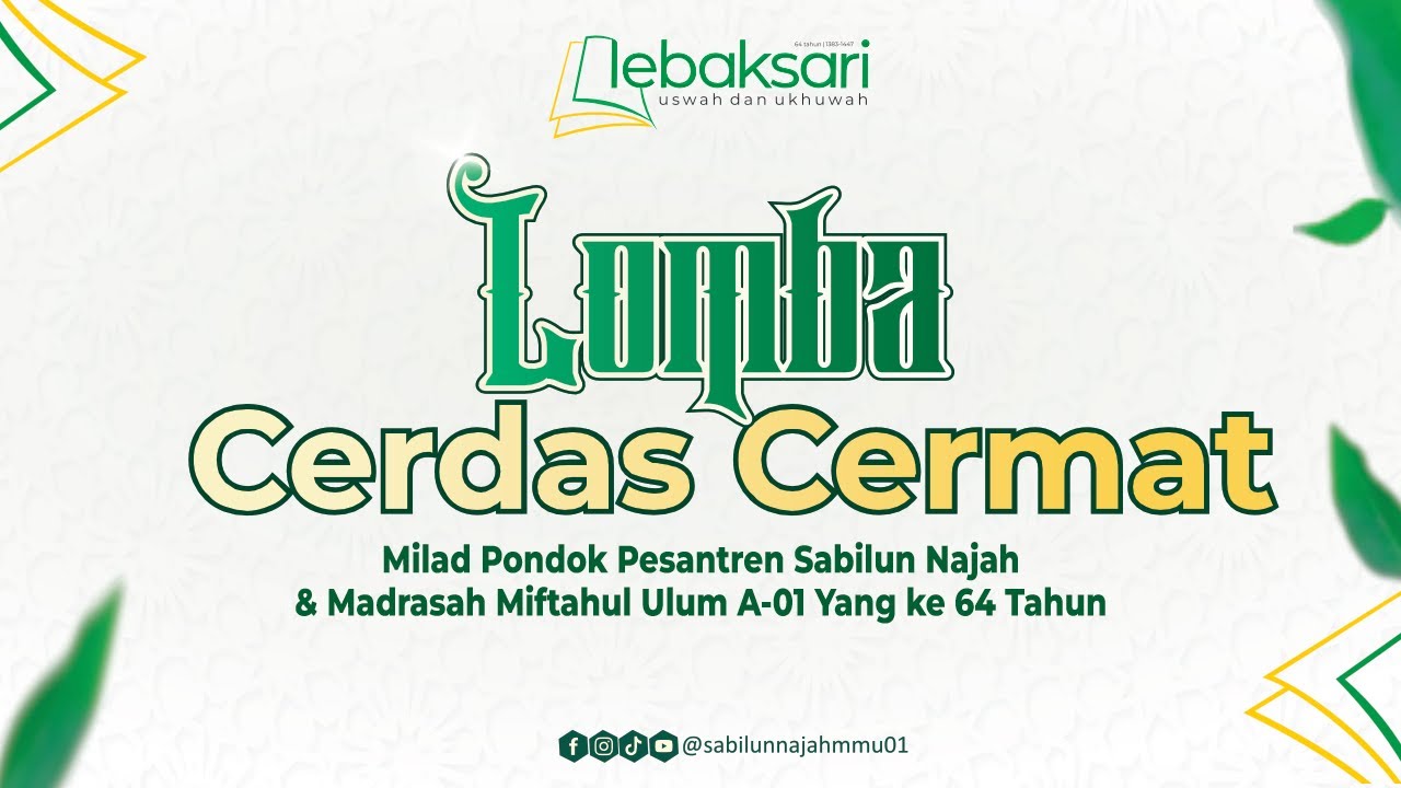 LIVE STREAMING | CERDAS CERMAT | IKHTIBAR KE 64
