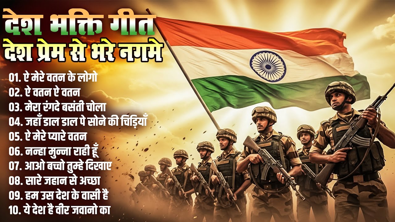देश प्रेम से भरे नगमे | सदाबहार देशभक्ति गीत | ऐ मेरे वतन के लोगो | ऐ वतन ऐ वतन | Old Hindi Songs