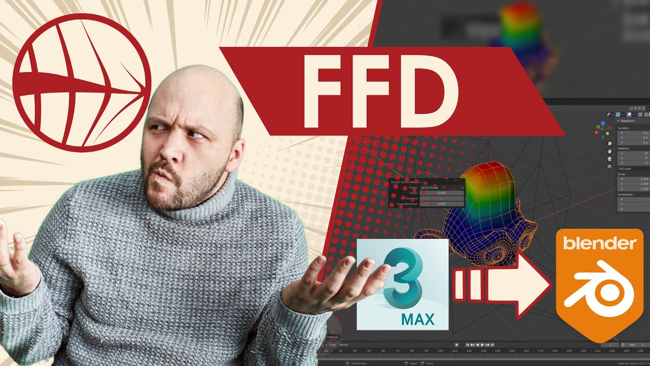 De 3ds max a Blender 2.92 - Modificador FFD