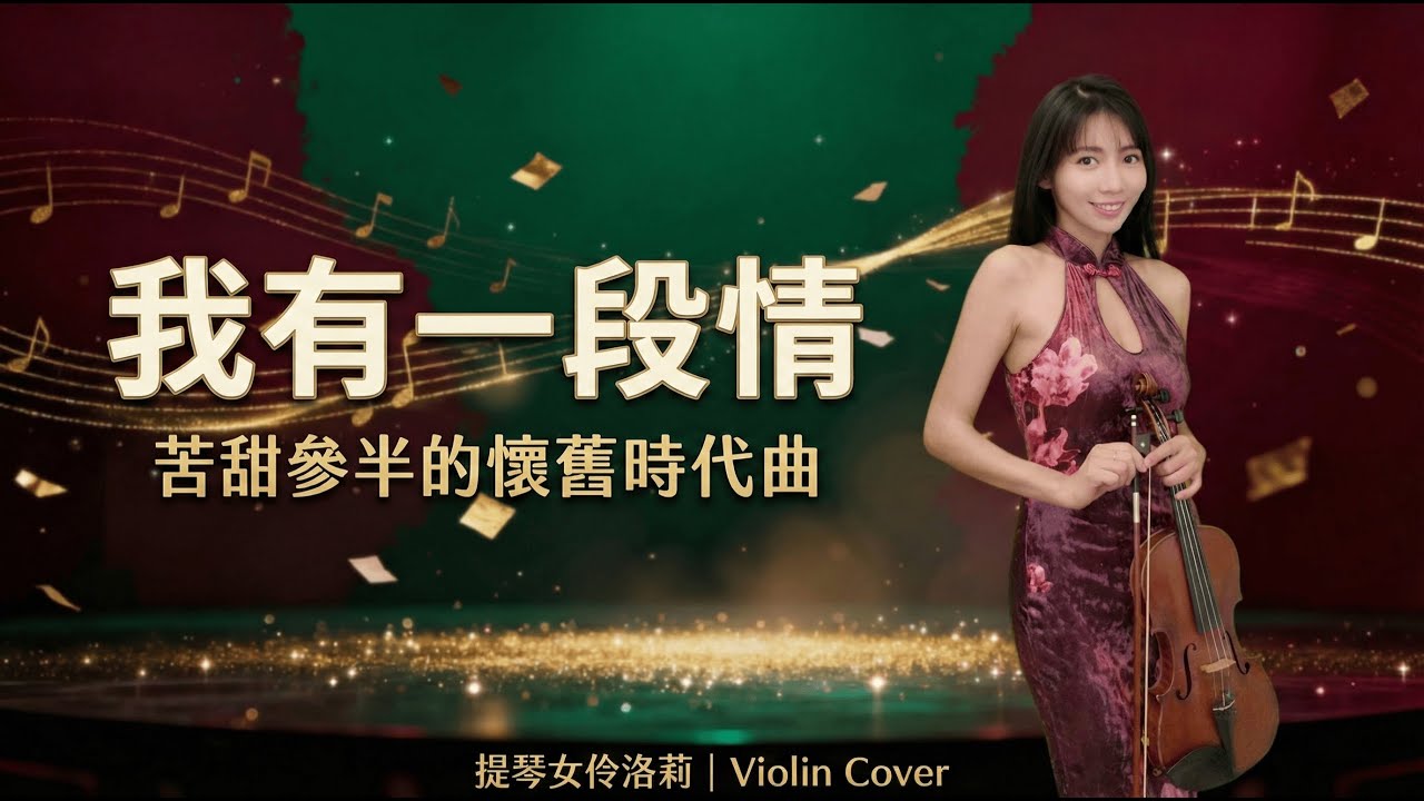 🎻 《我有一段情》小提琴演奏｜吳鶯音鼻音歌后傳奇 × 姚敏 × 陳蝶衣 × 上海時代曲經典｜Violin Cover｜提琴女伶洛莉