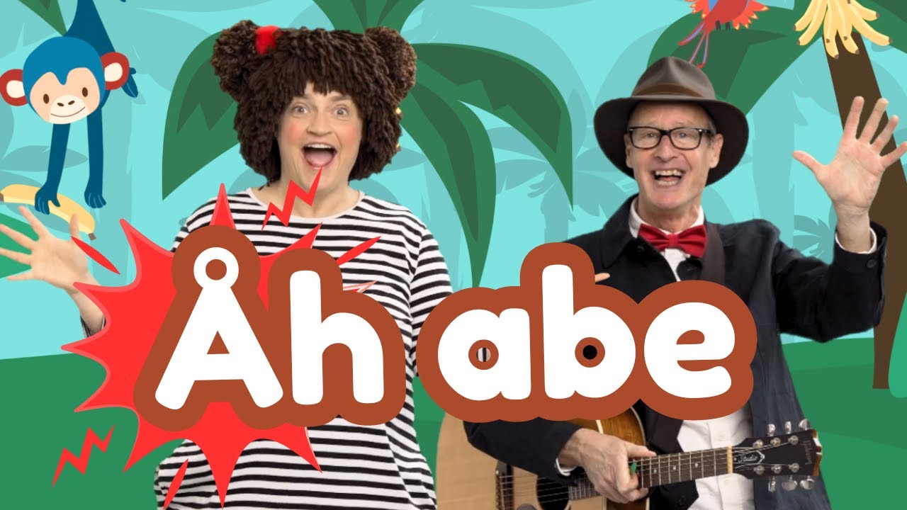 Åh Abe (der var engang en abe) | Børnesang med fagter | Popsi og Krelle
