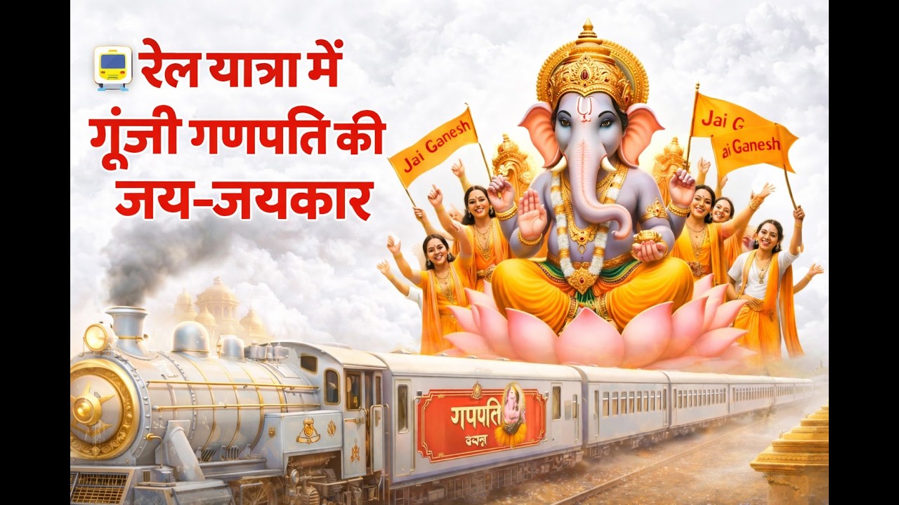 Ganesh Ji Bhajan | Ganpati Bhajan Hindi | Ganpati Bappa Morya रेल यात्रा में गणपति जी की जय जयकार 🚩