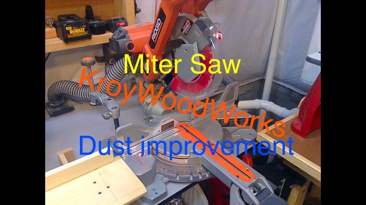 Miter Saw Dust Collection Improvement