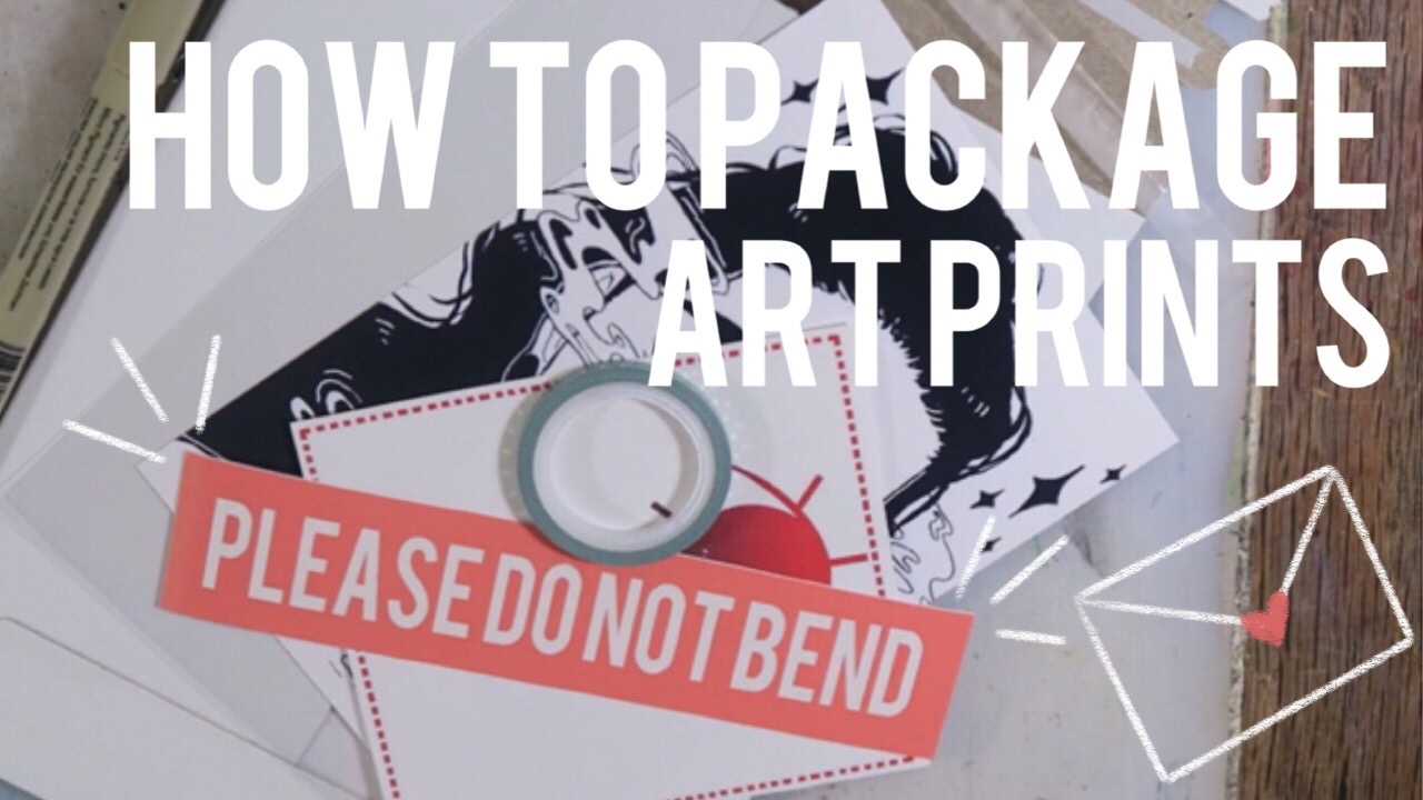 How to Package Art Prints | Keely Elle