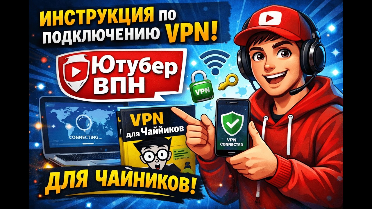 Инструкция по подключению VPN от Ютубер ВПН для чайников