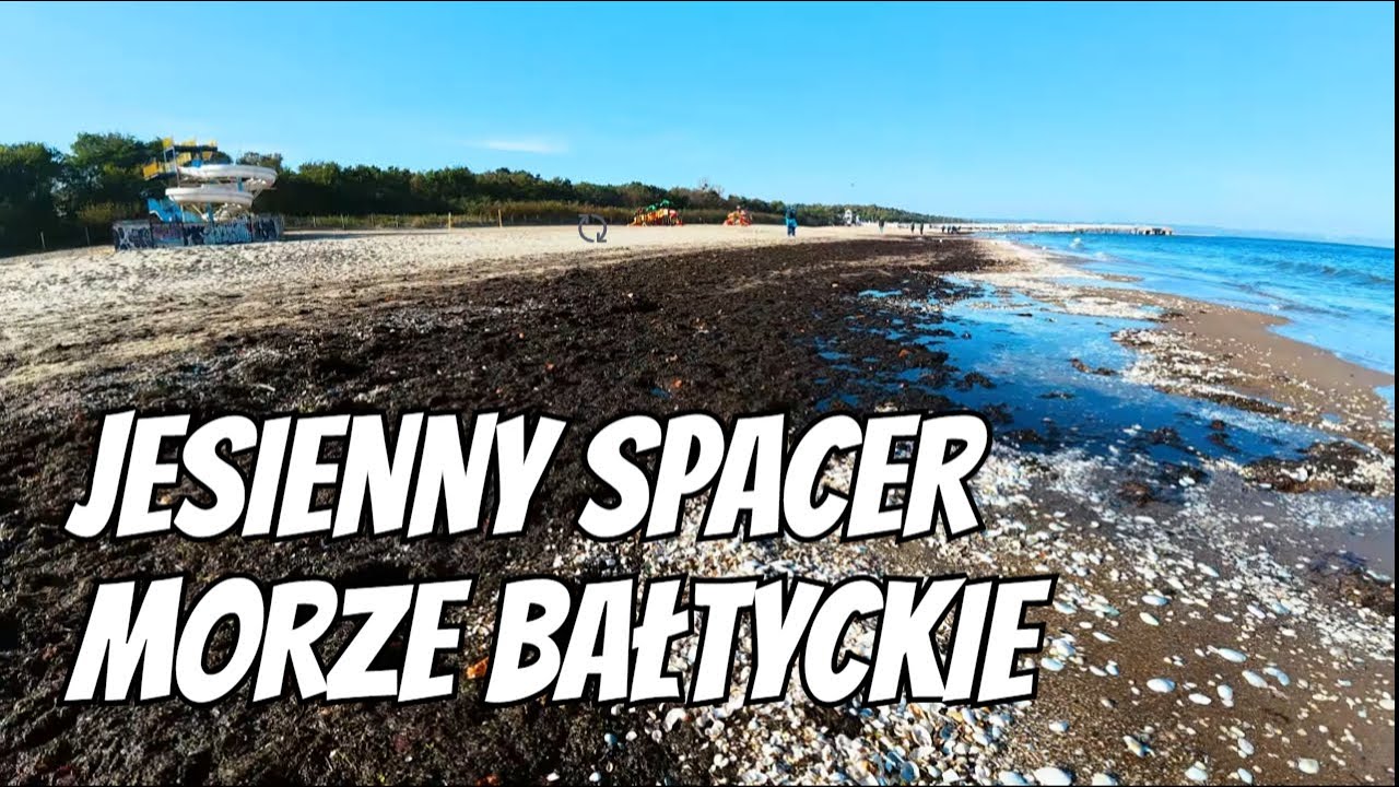 Jesienny spacer nad Morze Bałtyckie - Brzeźno Gdańsk Polska