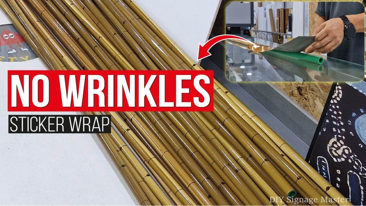 How to Wrap Vinyl Sticker on a Pipe (No Wrinkles | Pro Method)