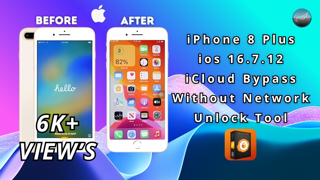 iPhone 8 Plus ios (16.7.12) iCloud Bypass Without Network | Hello Screen | Unlock Tool 2025