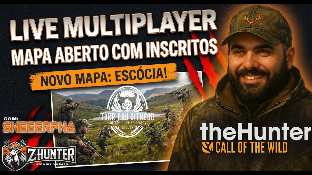 🔴 AO VIVO - ⛰️🐗 Z-HUNTER & SHEERPHA: INVAS&Atilde;O NA ESC&Oacute;CIA! 🏴󠁧󠁢󠁳󠁣󠁴󠁿 MULTIPLAYER COM INSCRITOS! 🐗