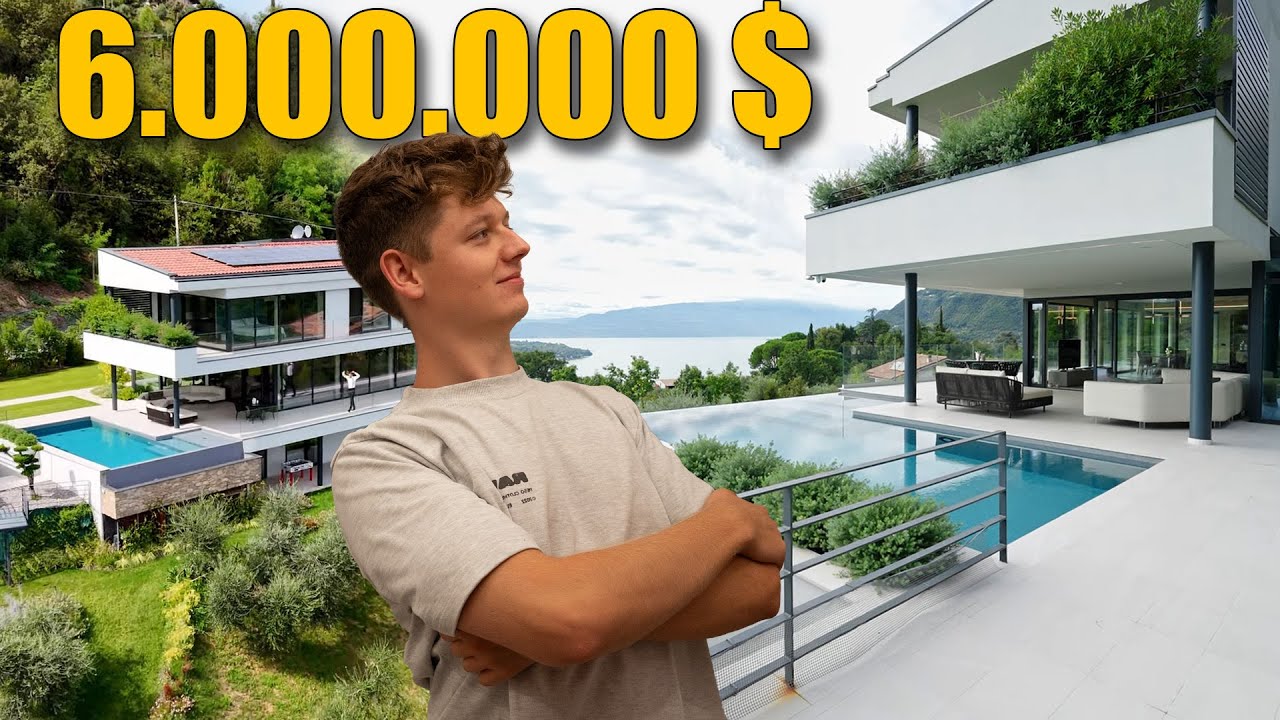 6M$ Gardasee Villa | Großes Grundstück Kleine Zimmer | Steineente