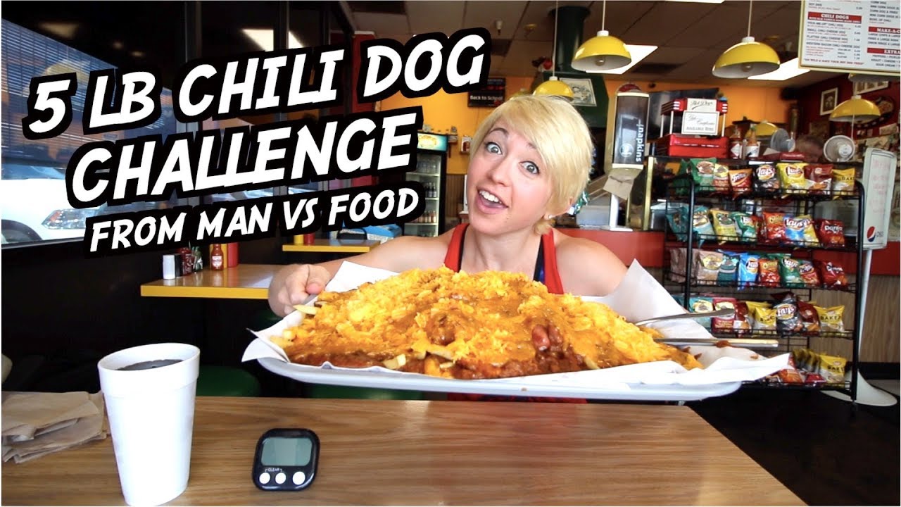 LEGENDARY 5 LB CHILI DOG CHALLENGE | AS SEEN ON MAN VS FOOD