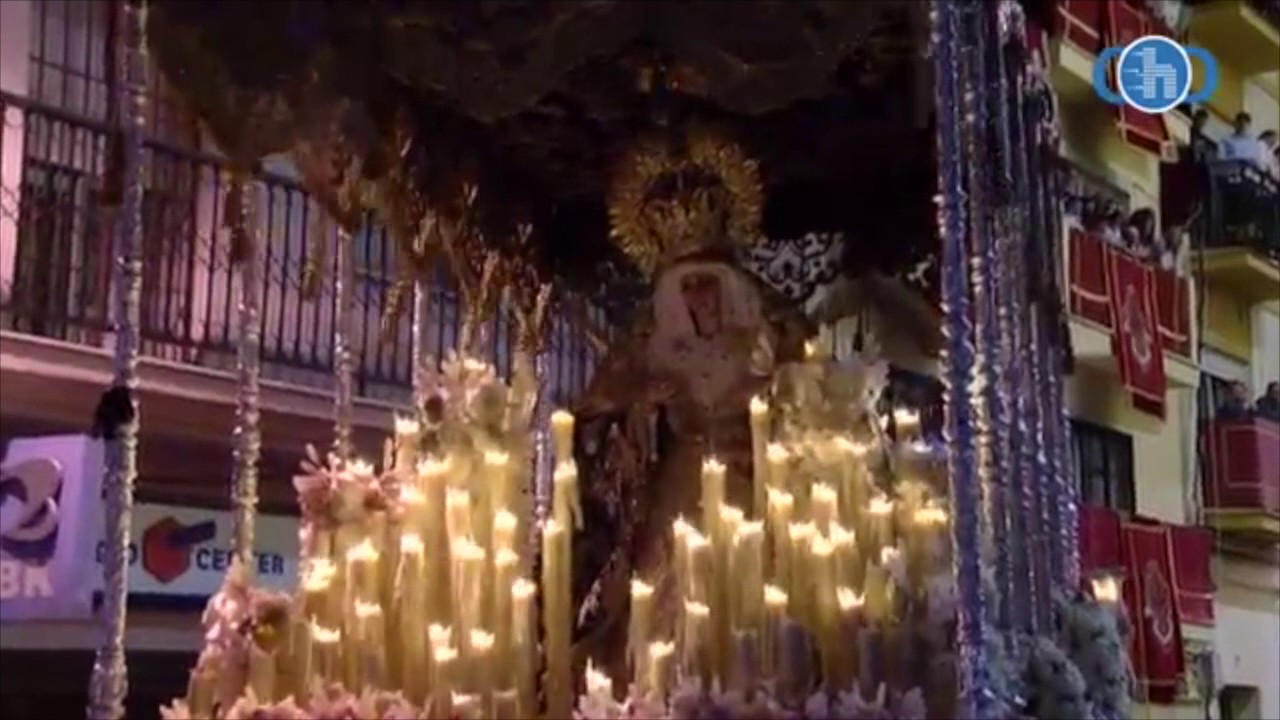 Petalada y recogida de la Virgen de la Victoria. Semana Santa Huelva 2017. (Canal Digital Huelva)