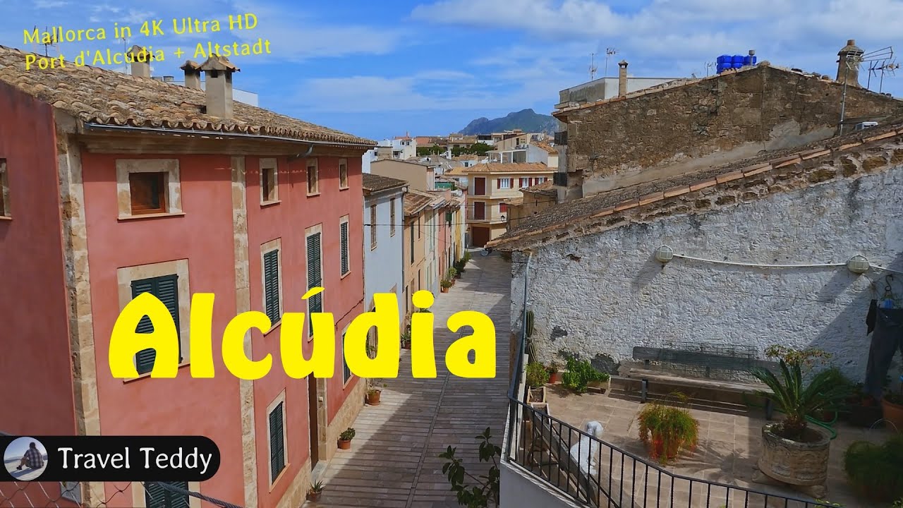 Alcudia + Altstadt in 4K UHD | Mallorca, Balearen, Spanien | Port d' Alc&uacute;dia, Playa de Muro