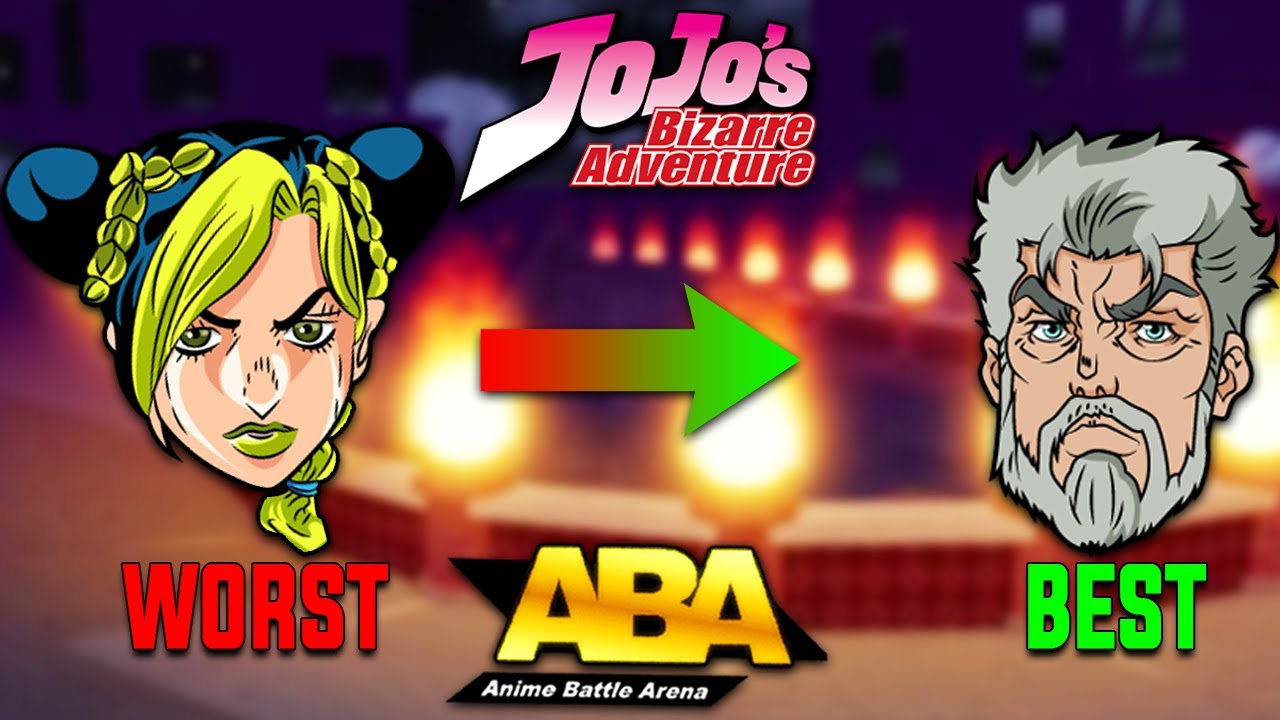 (ABA) All JoJo Characters Ranked From Worst To Best
