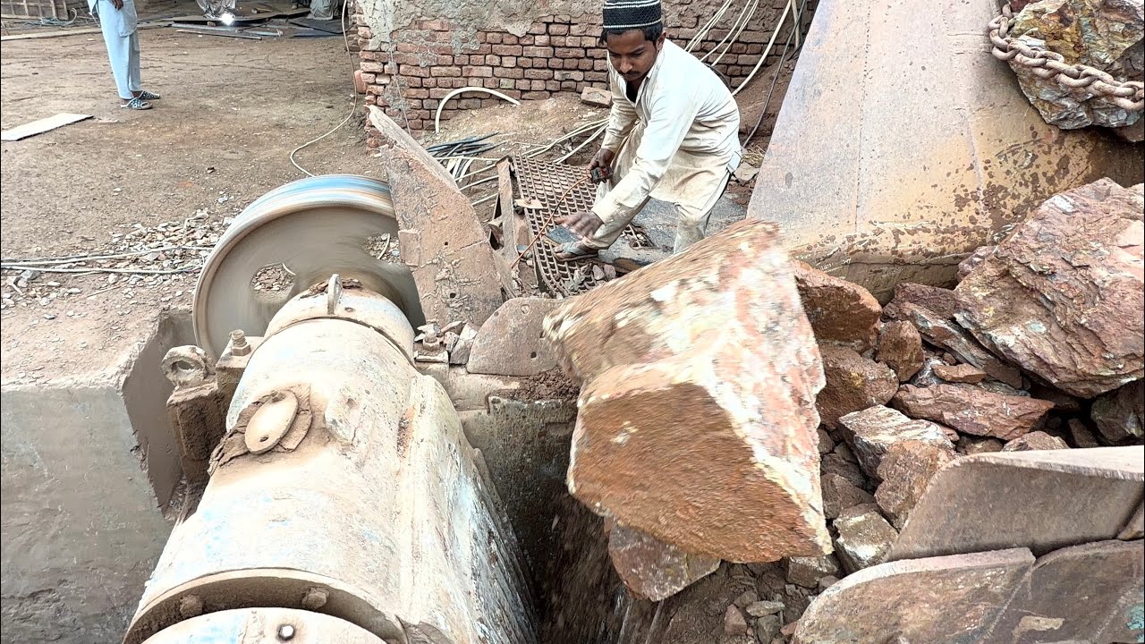 Giant Rocks vs Stone Crusher Machine | Satisfying Crushing Process | Crushing King 126