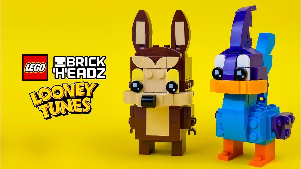 ROAD RUNNER & WILE E. COYOTE: Complete Build | LEGO BrickHeadz 