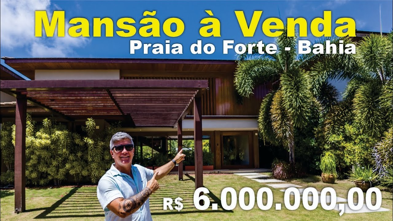 Casa à venda em Praia do Forte à 200 metros do mar. 