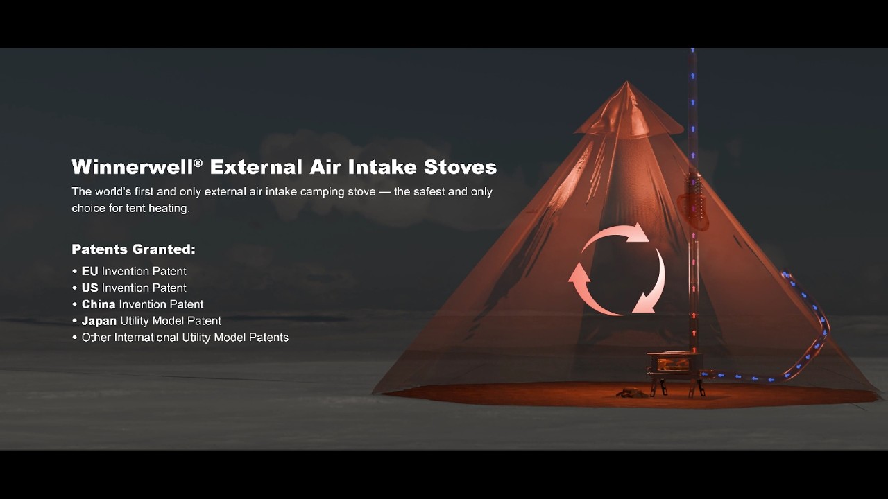 The Safest Tent Stove for Winter Camping | Winnerwell&reg; External Air Intake Explained