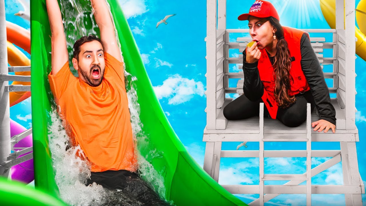 TESTE DE SALVA VIDAS NO PARQUE AQUÁTICO *história*