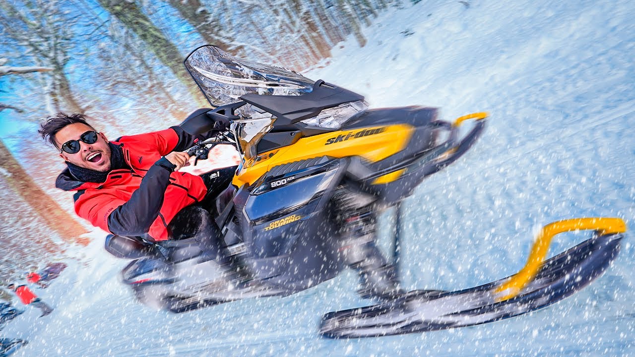 ANDEI PELA PRIMEIRA VEZ EM UM JETSKI DE NEVE 😮