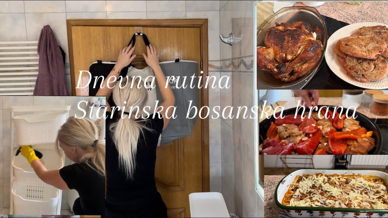 Dnevna rutina  za uredan dom🍂Starinski bosanski recepti🍂Pohovane roga paprike/Tus kabina bez kamenca