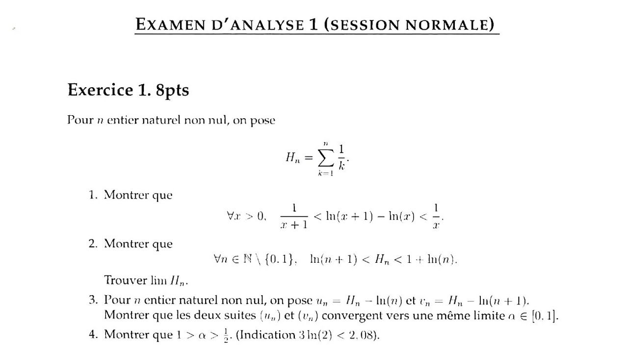examen 1 partie 1 analyse S1(Contrôle ibn tofail ( SMPC SMIA ENSA MIPC MI) 2022-2021