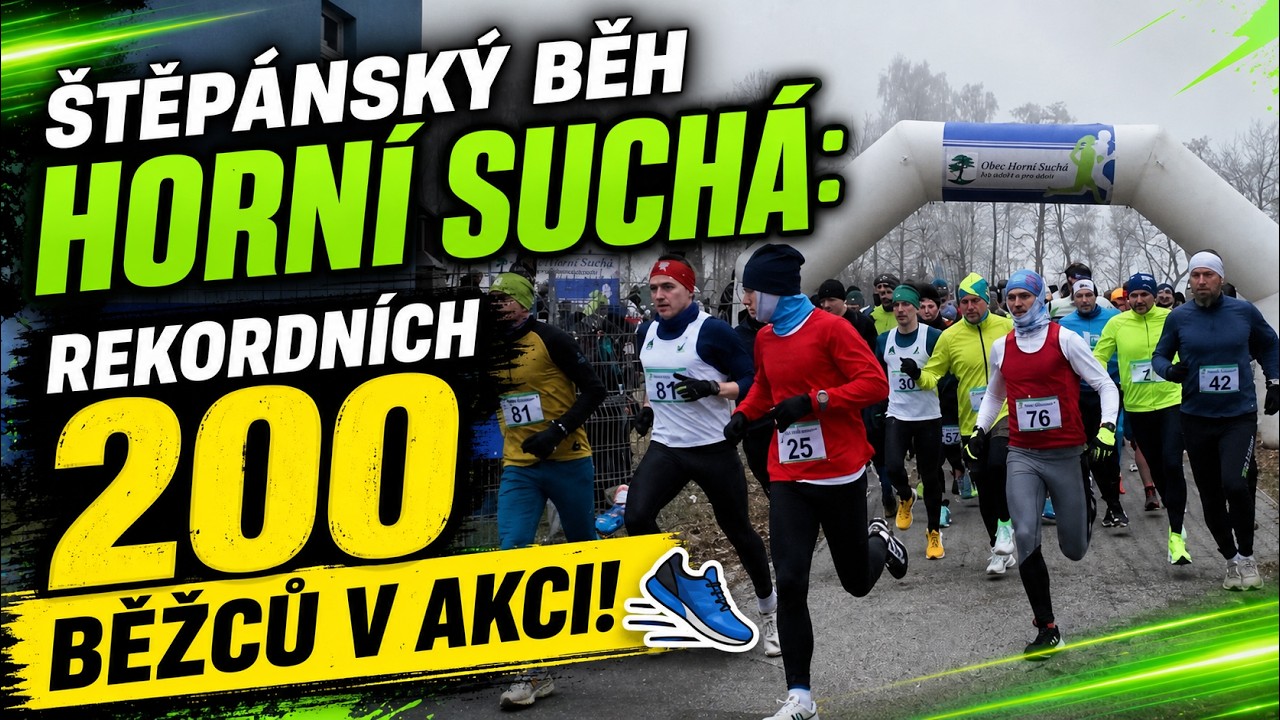 Štěpánský běh Horní Suchá: Rekordních 200 běžců v akci! 👟 │ #Karvinsko.TV │  @TelevizeKarvinsko ​