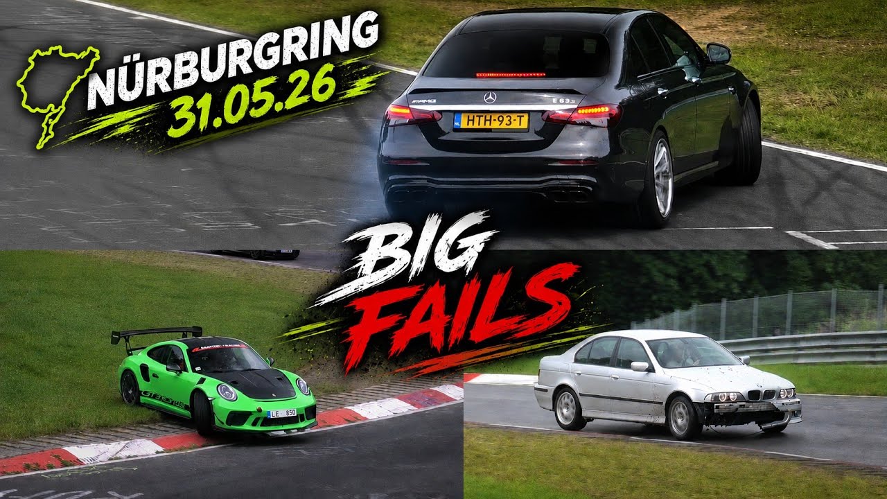 N&uuml;rburgring DRIVING AFTER CRASH, BIG FAILS, CRAZY DRIVERS & ACTION! Touristenfahrten 31.05.2026