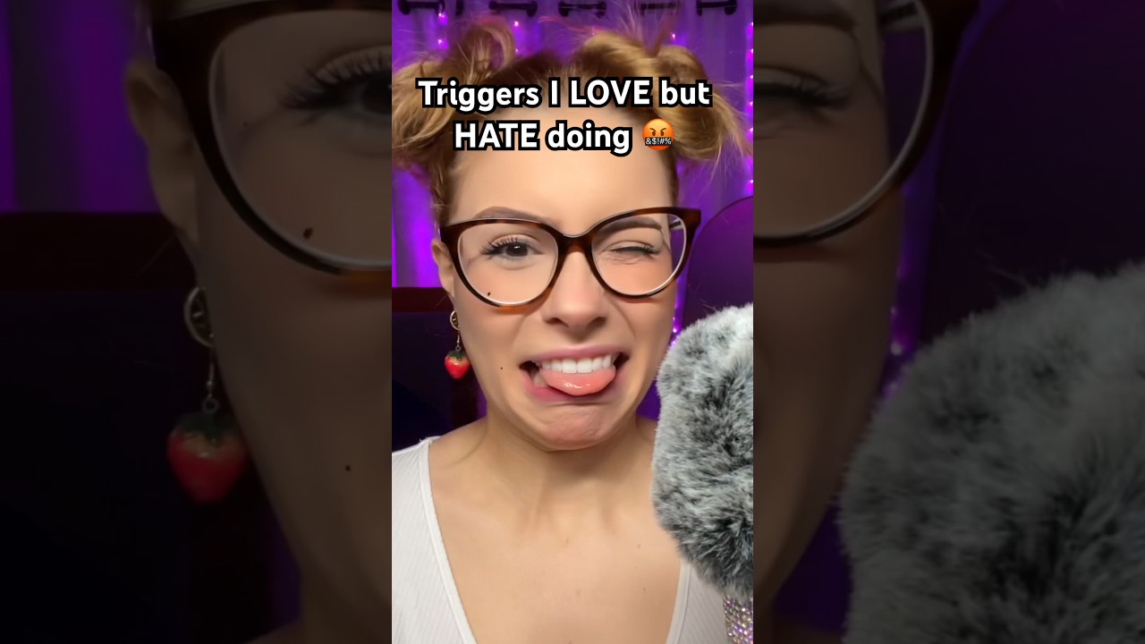 Triggers I HATE doing but LOVE 💖 #asmr #shorts #shortsviral